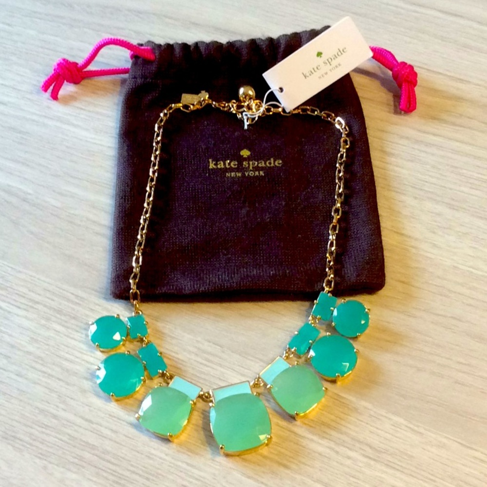 Kate Spade “Cause A Stir” Blue/Green Necklace-NWT